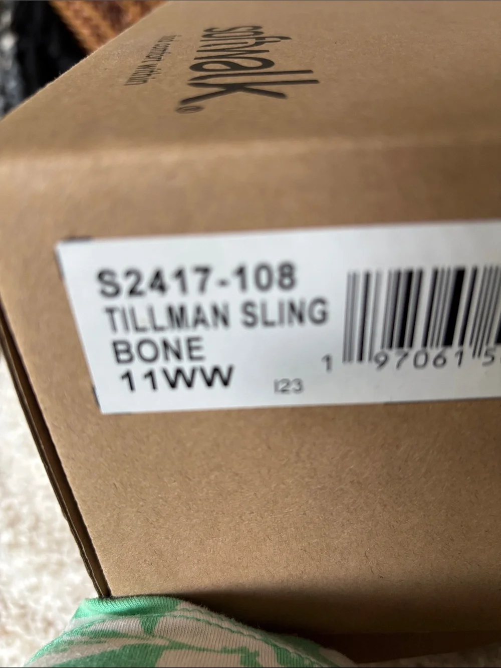 NIB Softwalk Tillman Sling - bone